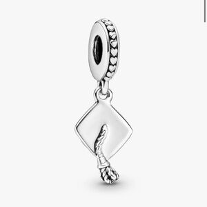 Pandora Sterling Silver Graduation Cap Dangle Charm